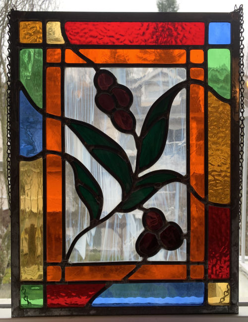 Olive Branch Stained Glass Window by Infinity Glassworks
