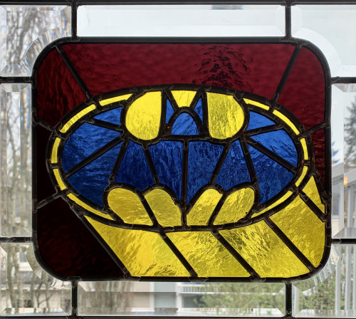 Batman Stained Glass Window by Infinity Glassworks