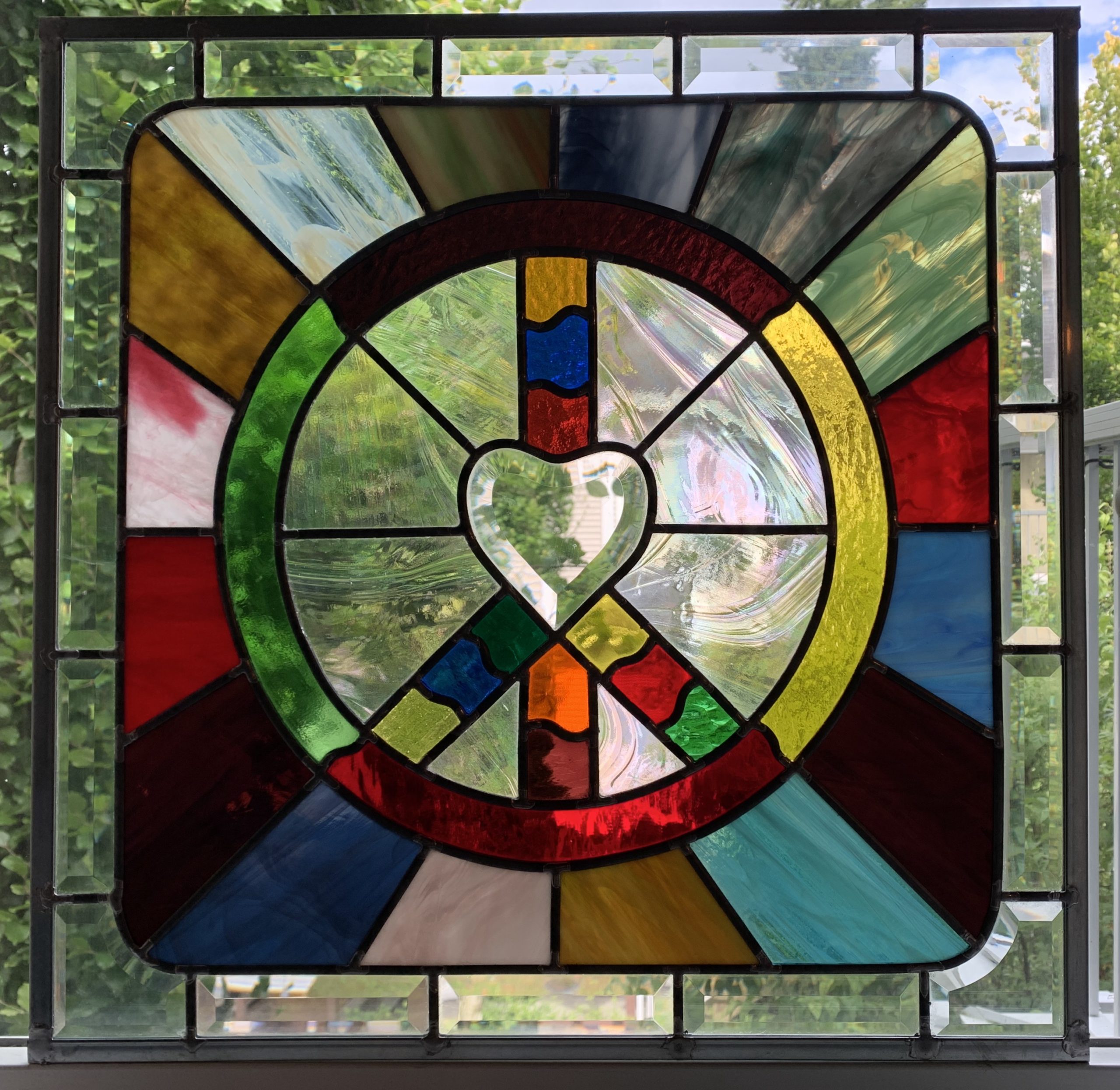 Peace Sign Window by Infinity Glassworks